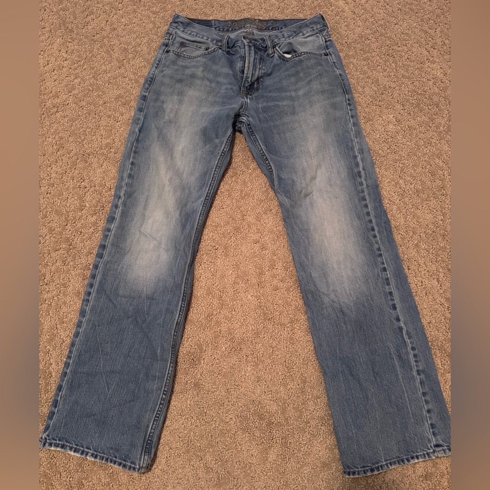 American Eagle Outfitters Blue Straight Jeans Classic Style